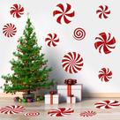 Decalques de chão de Natal Hifunwu Peppermint 14 unidades