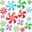 Decalques de chão Fancy Land Peppermint, decoração de Natal x36