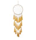 Decalques de decoração de casa macramê tapeçaria boêmia tapeçaria pendurada à mão borla tecida à mão decoração de casa sonho catchet amarelo