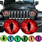 Decalques de farol Beast Eyes 3D Stereo para Jeep, 1 par