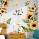 Decalques de parede Arawat Sunflower Peel and Stick Decor Set x2