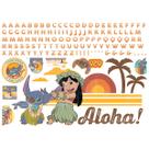 Decalques de parede Disney Lilo and Stitch Giant com alfabeto