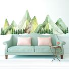 Decalques de parede Kingarch Large Mountain Green Pine Tree