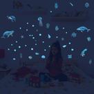 Decalques de parede Ladinimo Glow in The Dark Under The Sea Whale