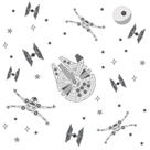 Decalques de parede Lambs & Ivy Star Wars Squadron X-Wing/Tie Fighter/Millennium Falcon