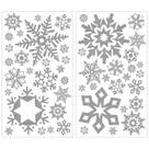 Decalques de parede RoomMates RMK1413SCS Glitter Snowflakes x47