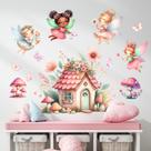 Decalques de parede Windvale Enchanted Fairy Garden para meninas