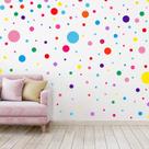 Decalques de parede Zonon Polka Dot Circle Sticker 264 peças para crianças