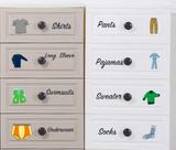 Decalques e etiquetas de roupas para meninos Easma com 9 decalques