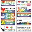 Decalques para carros Frienda Funny LGBT, 10 unidades