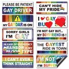 Decalques para carros Frienda Funny LGBT, 10 unidades