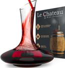 Decantador de vinho Le Chateau Elegant 750 ml com aerador de cristal