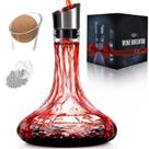 Decantador de vinho QPIX DIGITAL Aerador embutido 1400mL 100% cristal Decantador de vinho QPIX DIGITAL Aerador embutido 1400mL 100% cristal