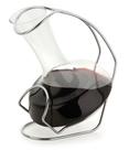 Decanter De Vinho De Vidro Com Suporte 900 ml Decantador Aerador Adega Bar Wine Fácil De Servir Restaurante Casa Cozinha Alto Padrão Luxo