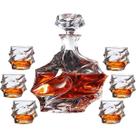 Decanter Licoreira Garrafa Whisky Bourbon Vinho Luxo 7 Peças Decanter Licoreira Garrafa Whisky Bourbon Vinho Luxo 7 Peças