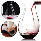 Decanter Para Vinho 1,4L em Vidro Decantador em U