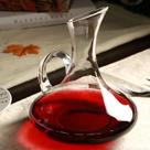 Decanter Vinho 1,5l Vidro C/ Alça Lapidado Aerador