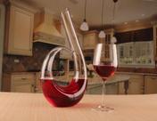 Decanter Vinho 1,5l Vidro Lapidado Moderno Super Luxo 40x24