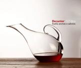 Decanter Vinho 1,7l Vidro Inclinado C/ Alça
