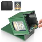 Deck Box Jaffzora para MTG Commander, magnética, verde e cinza Deck Box Jaffzora para MTG Commander, magnética, verde e cinza