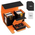 Deck Box TiMovo MTG Commander com 2 monitores Commander pretos