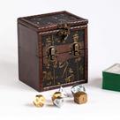 Deck de madeira e caixa protetora KakapopotCG Elven Vault (Ancient Runes) Cartões colecionáveis TCG MTG Magic Fab YGO EDH Commander Box Fab TCG PTCG Dice Box