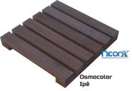 Deck De Madeira Modular 30x30 Cm Réguas 4 cm Com Pintura Neonx