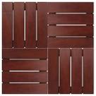 Deck em Placa de Madeira Modular Base Madeira 30cmx30cm Madersilva