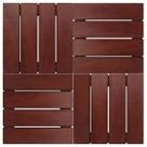 Deck em Placa de Madeira Modular Base Madeira 30cmx30cm Madersilva