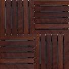 Deck em Placa de Madeira Modular Base Madeira 30cmx30cm Madersilva