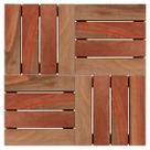 Deck em Placa de Madeira Modular Base Madeira 30x30cm Madersilva
