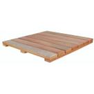 Deck em Placa de Madeira Modular Base Madeira 50x50cm Madersilva Marrom Deck em Placa de Madeira Modular Base Madeira 50x50cm Madersilva Marrom