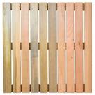 Deck em Placa de Madeira Modular Base Madeira 50x50cm Madersilva