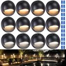 Deck Lights LEONLITE, pacote com 12, 3CCT, 3,74", pretas, 12-36V