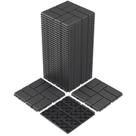 Deck Tiles Goovilla Plastic Interlocking, pacote com 36 unidades, cinza escuro