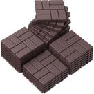 Deck Tiles Goovilla Plastic Interlocking, pacote de 27, 30x30cm