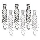 Decks suspensos Beistle Shimmering Black & Silver Whirls x6 Decks suspensos Beistle Shimmering Black & Silver Whirls x6