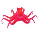 Decoração Aquário Polvo Enfeite Silicone