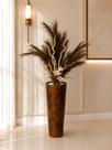 Decoração Arranjo Pampas Permanente Com Vaso Alto De Chao recepçao decor sala consultorios Decoração Arranjo Pampas Permanente Com Vaso Alto De Chao recepçao decor sala consultorios