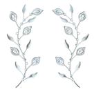 Decoração artística para pendurar na parede sxnzequnze Bling Metal Leaf Set Decoração artística para pendurar na parede sxnzequnze Bling Metal Leaf Set