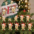 Decoração Árvore Natal Prendedores Rena Alce Jogo Kit 60pçs