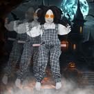 Decoração assustadora de Halloween Halloween Hanging Animatronic Boy Prsildan
