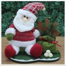 Decoração Boneco Natal Papai Noel Tecido Natalino 28cm