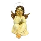 Decoração Casa Anjo em Renisa com Iluminado com Led Enfeite Religioso a Pilha