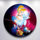 Decoração com capa de painel festa princesa cristal mini e grande tamanhos redondos encantadores