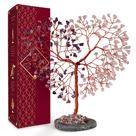 Decoração de ametista e quartzo rosa Crystal Tree KARMAPLEDGE
