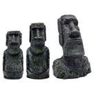 Decoração De Aquário Cabeça De Moai Da Ilha De Páscoa, Estátuas Moai Para Paisagismo De Aquários,