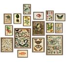 Decoração de arte de parede ANERZA Vintage 16 peças para quarto e sala de estar
