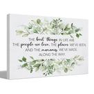 Decoração de arte de parede BIWSHA Sage Green Bible Verse 28x36cm Tela