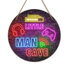 Decoração de arte de parede Little Man Cave Sign Simimi art 30x30cm